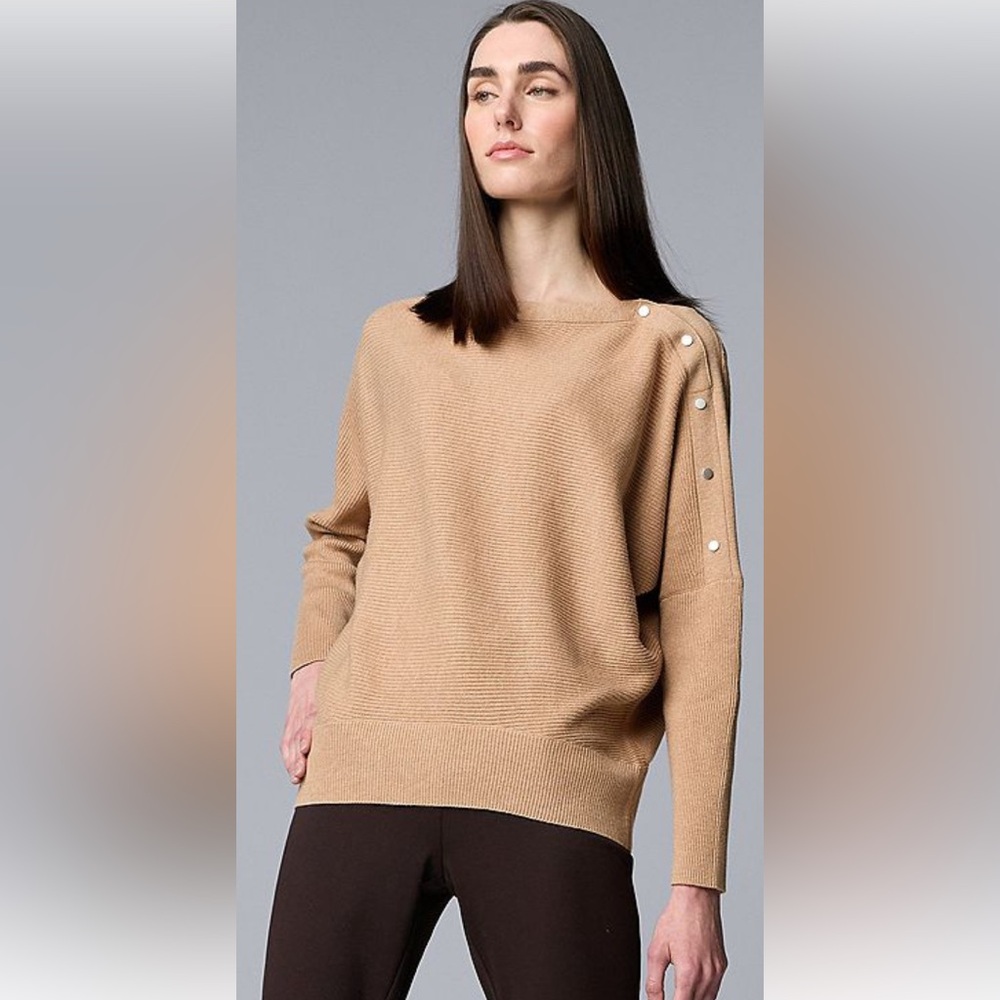 Simply Vera Vera Wang Camel Knit Top‎